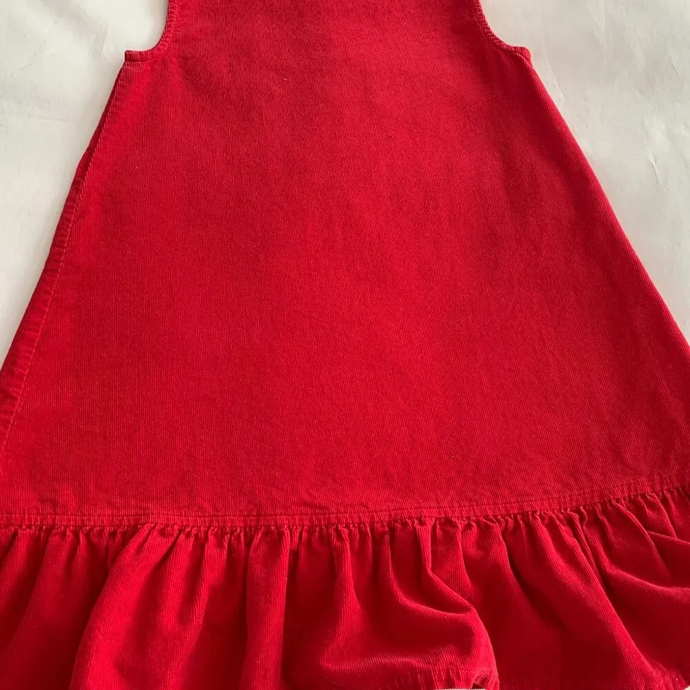 A Cozy Little GYMBOREE Size 6 Red Corduroy Jumper